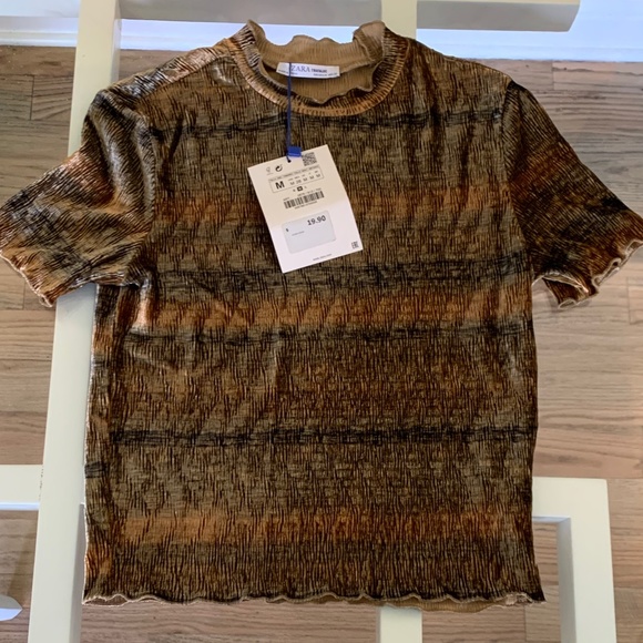 Short Sleeve Velvet top - Picture 1 of 2